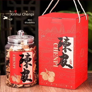 Xinhui Chenpi zárt üveg 250 g – prémium ajándékdoboz, teához és morél gomba tárolóedény