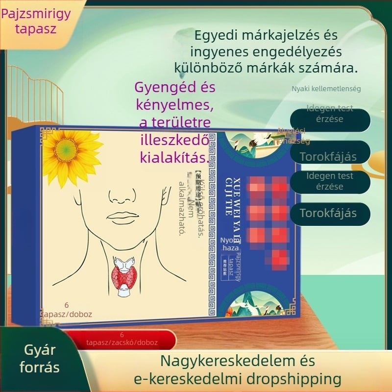 Sunflower pajzsmirigy-tapasz a nyak diszkomfortjának enyhítésére