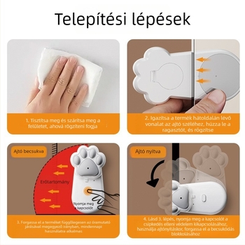 Baba biztonságos ajtóstopper – csípés elleni, ajtóklip és résblokkoló