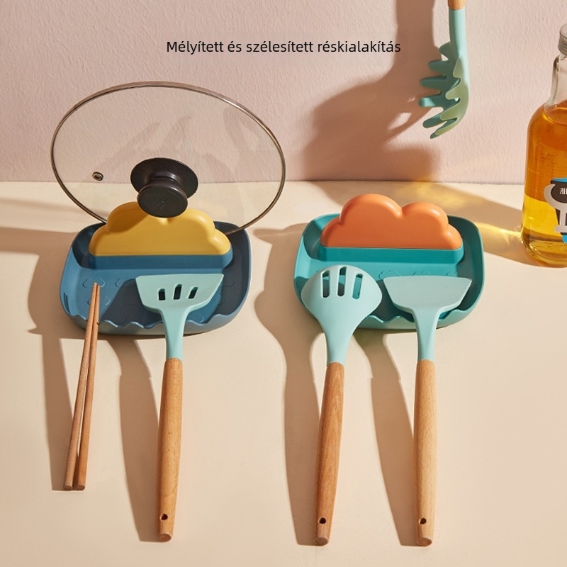 Fedőkhöz, vágódeszkákhoz és konyhai eszközök tároló állványa