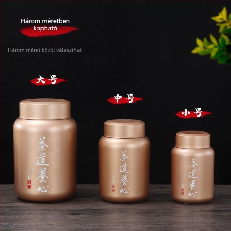 Új kreatív rozsdamentes acél tea tartó doboz, hordozható, zárható és szivárgásmentes, tealevelek tárolására, különböző méretekben kapható