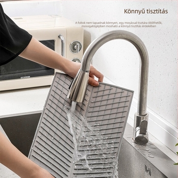 Szilikon szárítómat a konyhapultokhoz, csúszásmentes mosogató alátét, szárítóállvány, modern minimalist dizájn
