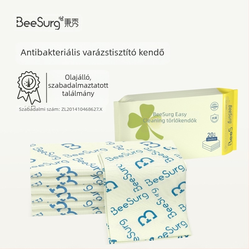 Bingxiu Antibakteriális Mágikus Kendő a Konyhába, Élelmiszer-Grade Edénykendő, Olaj- és Folttűrő, Kiváló Nedvszívó, Nedves és Száraz Használatra, Fa Rostból