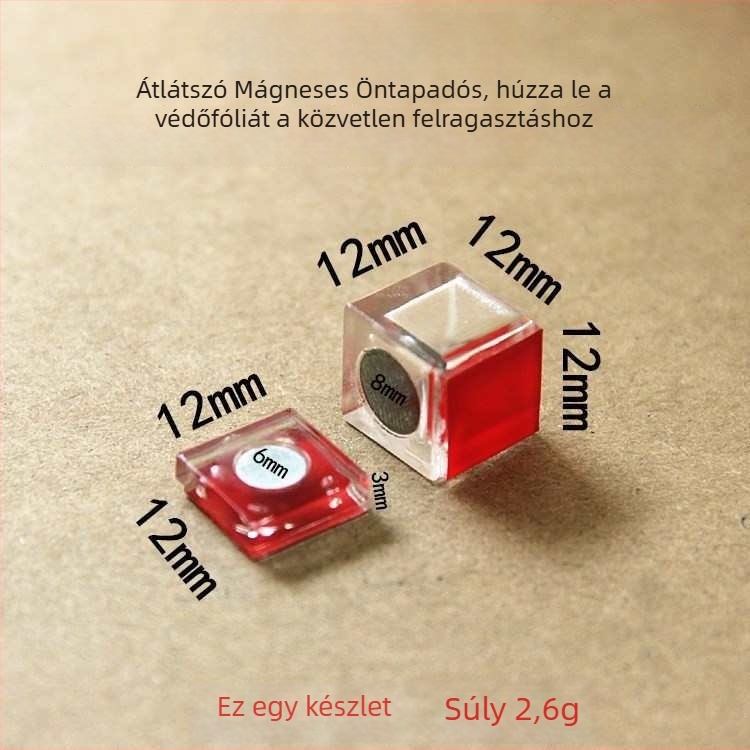 Átlátszó akril mágneses ajtókapocs öntapadós