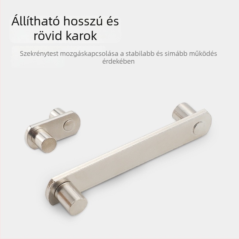 Háztartási multifunkcionális forgó étkezőasztal, összecsukható tároló szekrénnyel és fém csatlakozóelemekkel