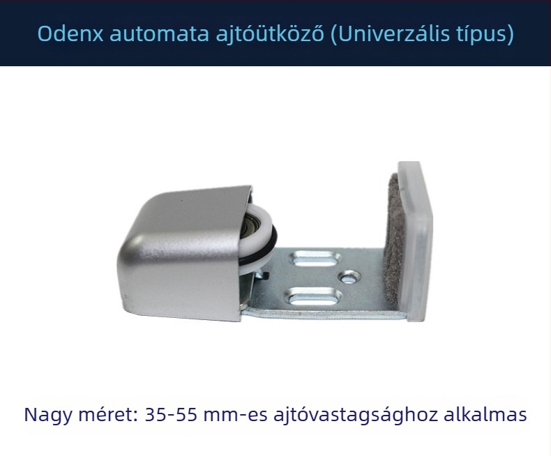 Automata tolóajtó szensoros rendszer üvegajtókhoz; kompatibilis üveg-, fa- és rozsdamentes acél ajtókkal; rögzített alsó görgő és vezető görgő