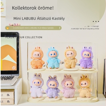 Akril porvédett kiállítási doboz figuráknak és babáknak, 4 literes kapacitás