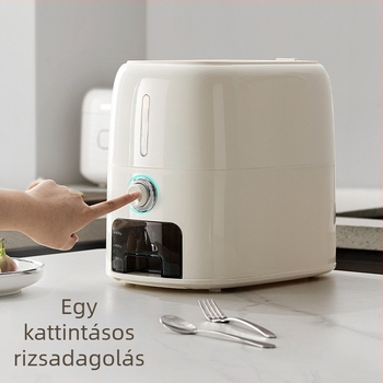 Nyomásos rizstároló, 10 kg kapacitás, élelmiszer-minőségű, zárható, por- és nedvességálló, konyhai tároló