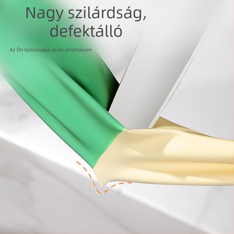 Nitril mosogatókesztyűk nőknek – konyhai használatra, tartós háztartási munkákhoz, téli vastagított kivitel, csúszásmentes, hosszú, vízálló