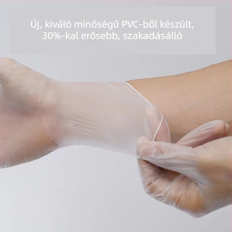 9 hüvelykes egyszer használatos PVC kesztyű lábápoláshoz és talpmasszázshoz – szépségszalon és otthoni tisztítás