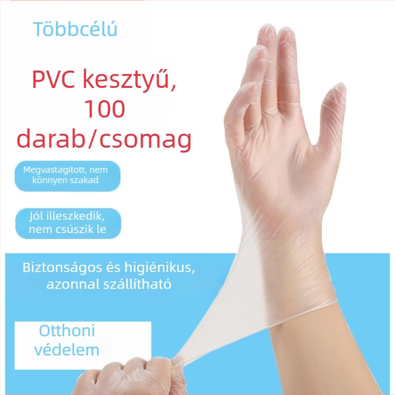 9 hüvelykes egyszer használatos PVC kesztyű lábápoláshoz és talpmasszázshoz – szépségszalon és otthoni tisztítás