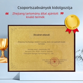 Egyszer használatos TPE vastagított, átlátszó kesztyűk, élelmiszer-biztonsági, konyhai mosogatáshoz