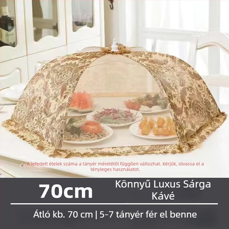 Langcheng Összecsukható ételtakaró asztalhoz, védelem a legyek és a szúnyogok ellen