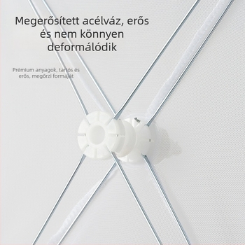 Összecsukható hálós tálfedél, háztartási használatra, védelem a legyek és a por ellen, nagy méret