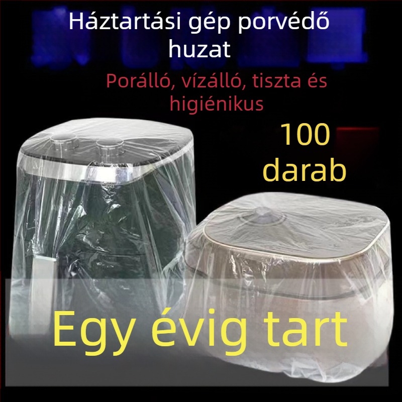 Extra nagy átlátszó porvédő huzat háztartási készülékekhez, univerzális teljes fedettség, multifunkcionális
