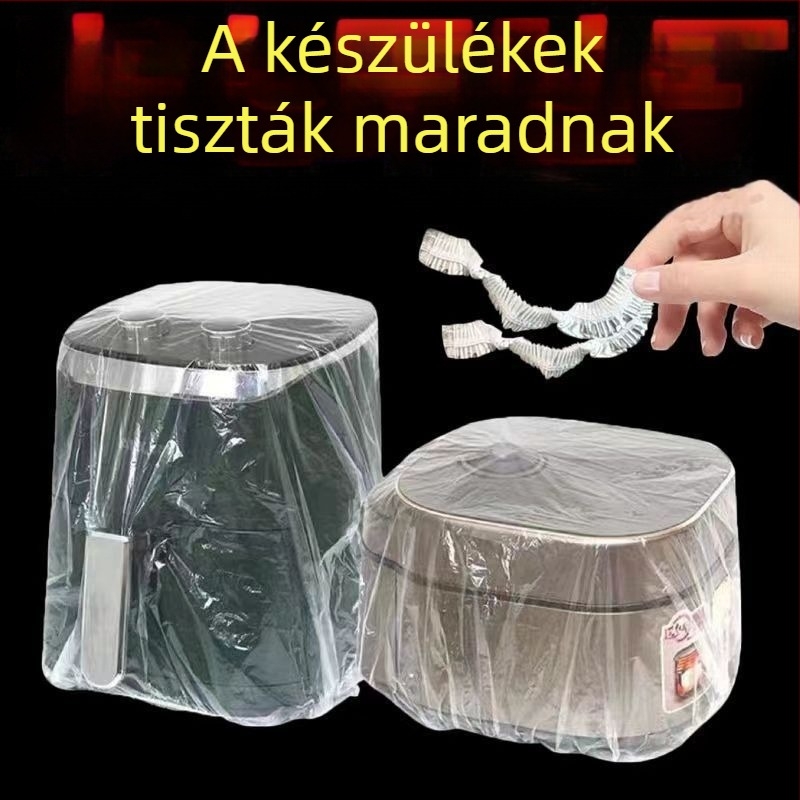 Extra nagy átlátszó porvédő huzat háztartási készülékekhez, univerzális teljes fedettség, multifunkcionális