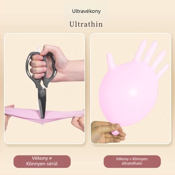 12 hüvelykes nitril kesztyűk, extra hosszú, vastagított, élelmiszer-minőségű, konyhai mosogatáshoz és háztartási tisztításhoz, vízálló és olajálló