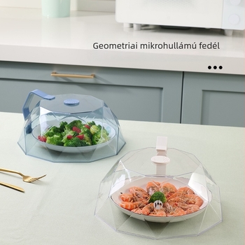 Mikrohullámú sütőfedő, olaj- és fröccsenésálló, hőálló ételfedő a forró ételek melegen tartásához, többfunkciós