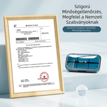Hordozható hét napos tablettatartó, osztott rekeszekkel, nedvességálló, kompakt gyógyszer-tároló.