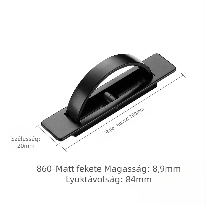 Rejtett húzófogantyú fiókokhoz és szekrényajtókhoz, tatami padlóplatform, forgó beépített kialakítás, modern minimalizmus