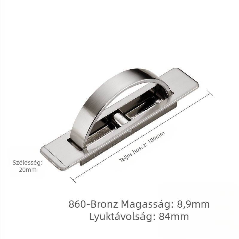 Rejtett húzófogantyú fiókokhoz és szekrényajtókhoz, tatami padlóplatform, forgó beépített kialakítás, modern minimalizmus