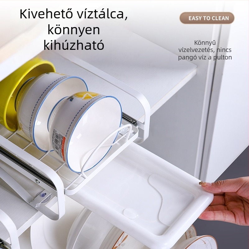 The smoother Konyhai kihúzható tál- és edénytartó a szekrényben