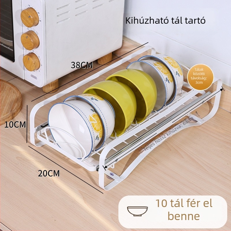 The smoother Konyhai kihúzható tál- és edénytartó a szekrényben
