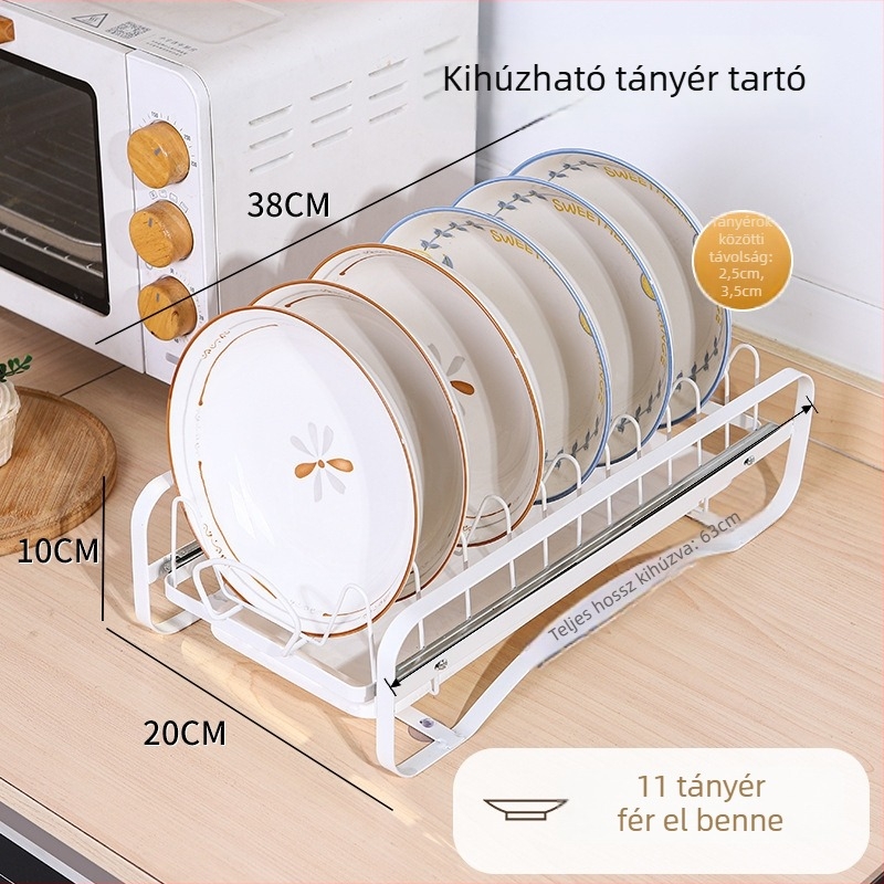 The smoother Konyhai kihúzható tál- és edénytartó a szekrényben