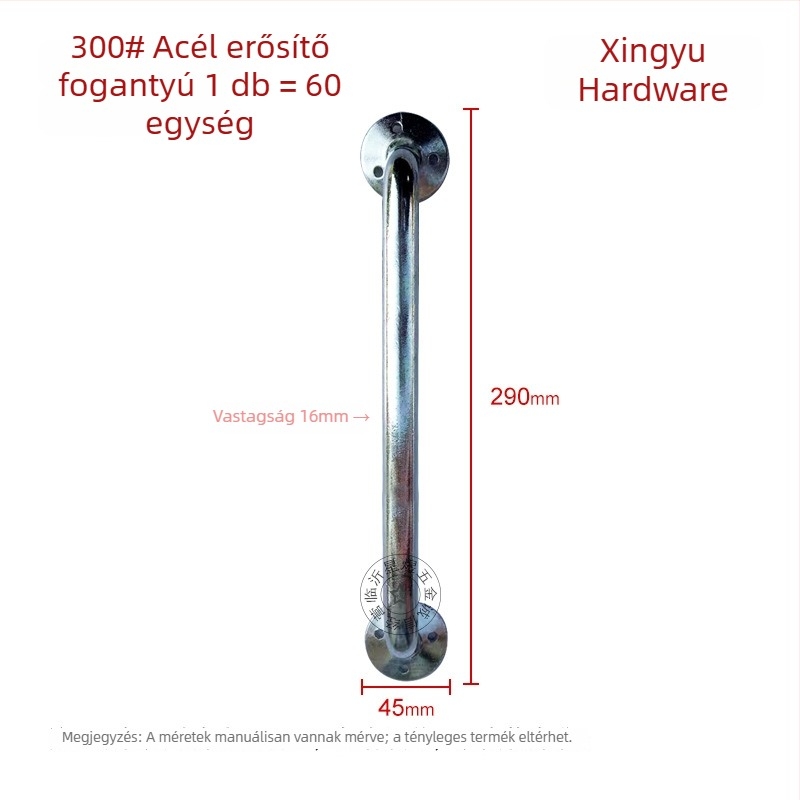 Galvánizált köracélból készült ajtónyél nehéz terhelésű ipari ajtókhoz