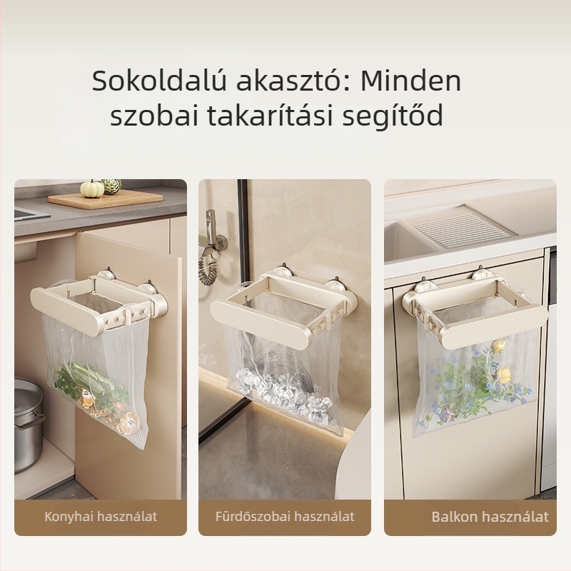 Medi falra szerelhető vákuumos szemeteszsák tartó – konyha és fürdőszoba