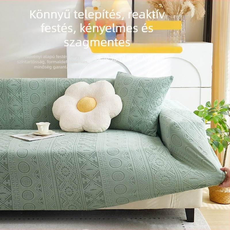 Plüss kanapévédő, rugalmas, minden évszakban használható, teljes lefedettség, egy darabos kivitel