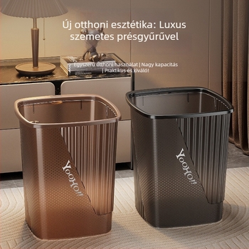 Átlátszó pöttyös szemetes, nagy kapacitású, konyhához és fürdőszobához