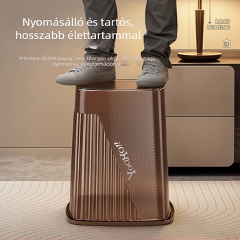Átlátszó pöttyös szemetes, nagy kapacitású, konyhához és fürdőszobához