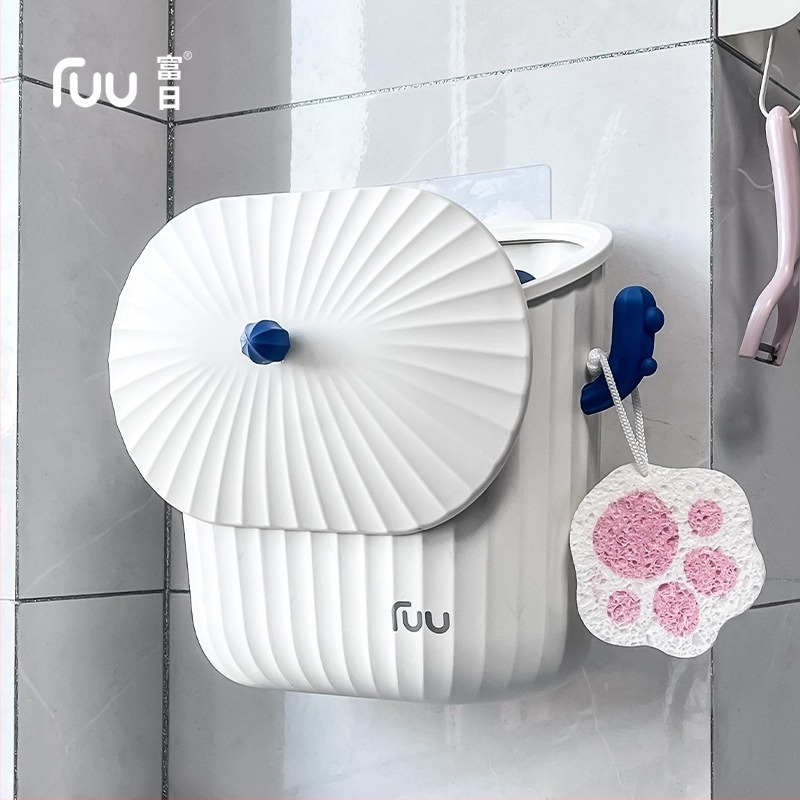Konyhai falra szerelt szemetes, 8 L, műanyag, a szekrény ajtóira szerelhető, helytakarékos, otthoni használatra