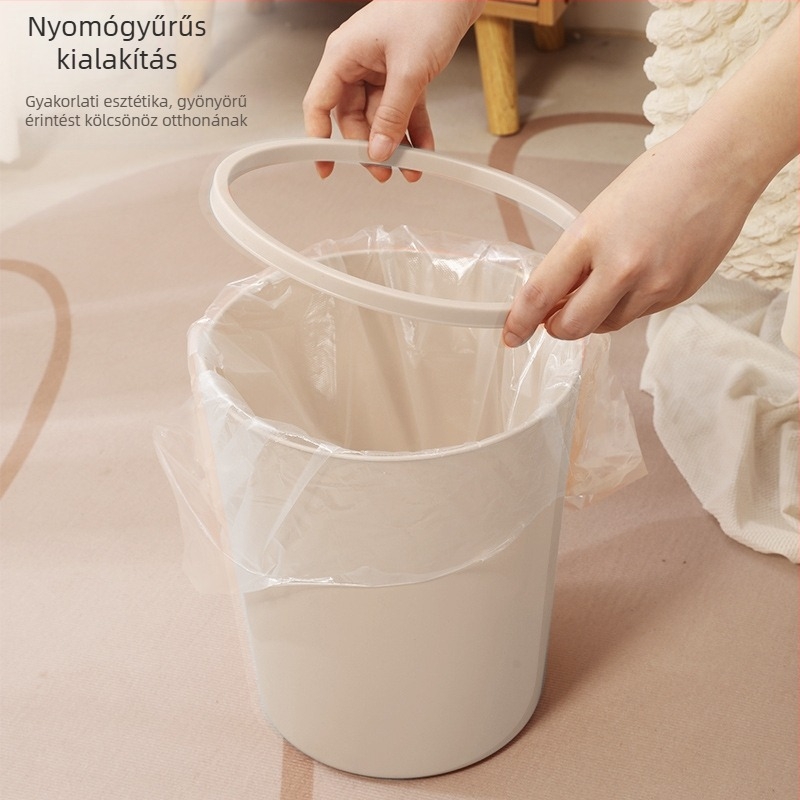 10 literes műanyag szemetes, fedél nélkül, otthoni használatra – konyha, nappali, hálószoba, fürdőszoba