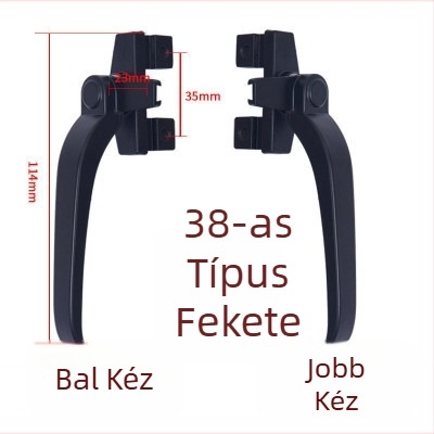 38-es típusú alumínium ablakkezelő nyíló ablakhoz, 7-es alakú zármechanizmussal