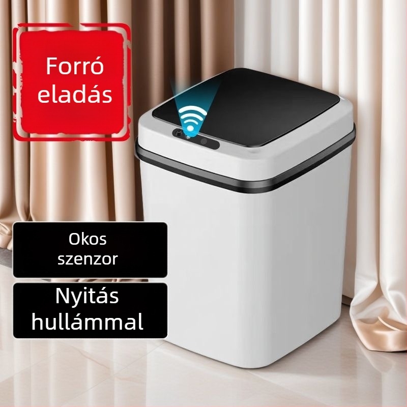 Okos szenzoros kuka fedéllel, otthoni használatra – illatosító rendszerrel, alkalmas hálószobára, fürdőszobára és nappalira