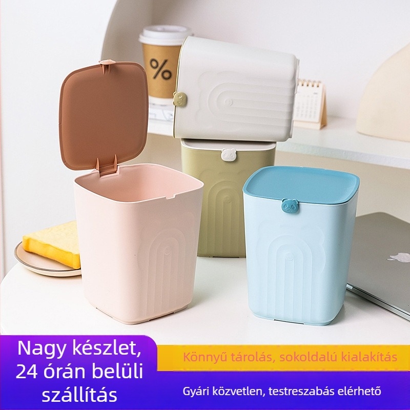 Fedeles asztali tárolóedény, 4 L műanyag tároló otthoni használatra