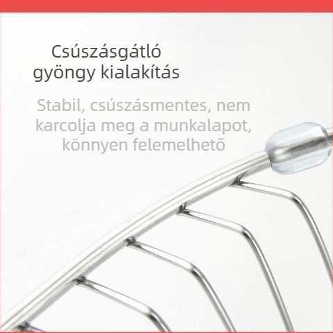 Kör alakú konyhai leeresztőkosár rozsdamentes acélból, multifunkcionális zöldség- és gyümölcskosár
