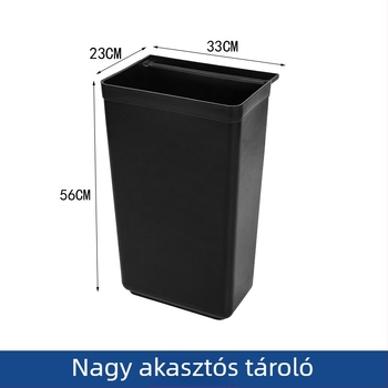 Téglalap alakú műanyag ételmaradék-tartó éttermi kocsikhoz és hulladéktárolókhoz