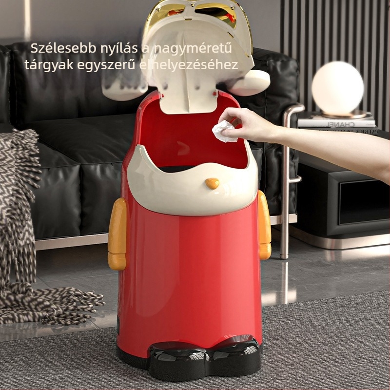 Cool Bear kuka fedéllel - aranyos, stílusos háztartási tároló nappaliba, hálószobába, fürdőszobába és gyerekszobába