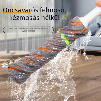 Kéz nélküli automatikus kinyomású felmosókészlet otthoni használatra, 2025-ös modell, forgó fej, egy lépéses tisztítás