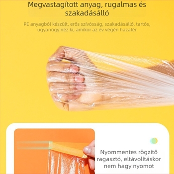 Porvédő fólia bútorok védelmére, háztartási teljes fedésű műanyag fólia, egyszer használatos