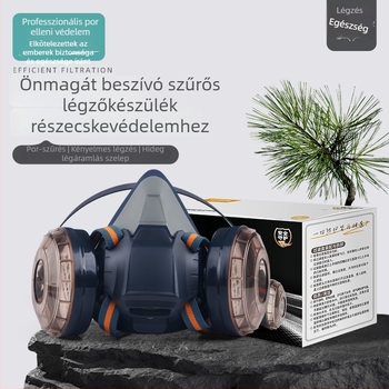 Job Health M100 Gumírozott teljes arcmaszk ipari por ellen, csiszoláshoz és felújításhoz – lélegző