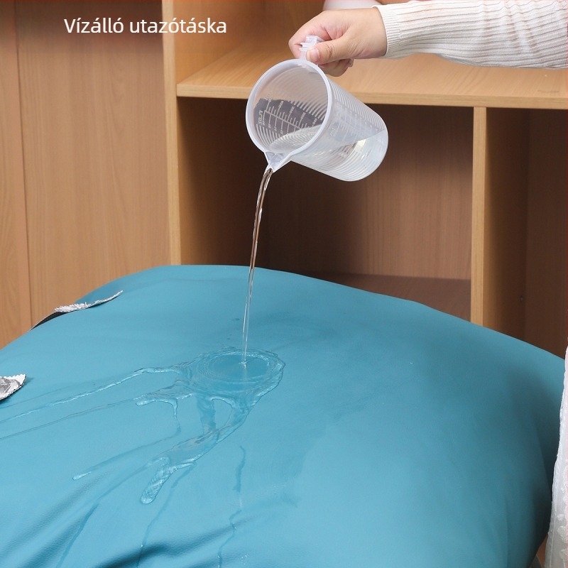 Nagy kapacitású tárolótáska paplanok és ruhák számára, vastagított kivitel, költöztetéshez, vízálló – diáktáskának