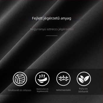 Férfi nyári vékony jég-selyem hatású casual nadrág, egyenes szabás, könnyű üzleti nadrág, lélegző