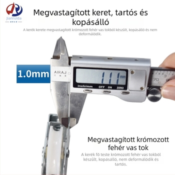 90-es típusú alumínium‑ötvözet csúszó ablak görgő, alsó sínhez, Ø41 mm, szélesség 22 mm, magasság 48 mm, tengely Ø15 mm, teherbírás 28 kg