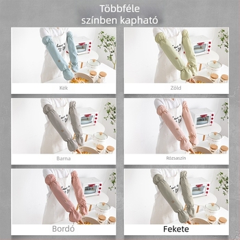 Vízálló konyhai alkari védő – sütéshez, olajpermet és fröccsenések elleni védelem, uniszex