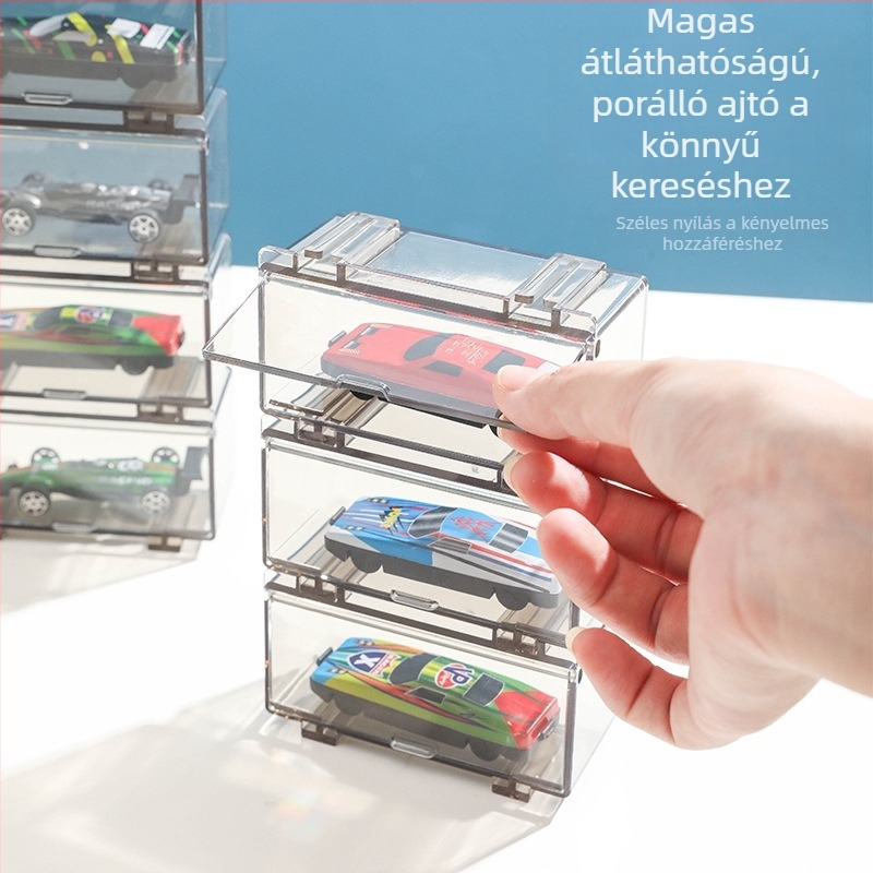 Átlátszó ABS autómodell tároló és kiállító doboz