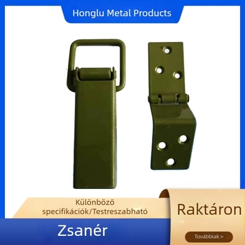 Rozsdamentes acélból készült fa doboz zár